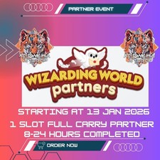 WIZARDING WORLD  PARTNERS EVENT  M0NOGO FULL CARRY  9- 24 HOURS  COMPLETED