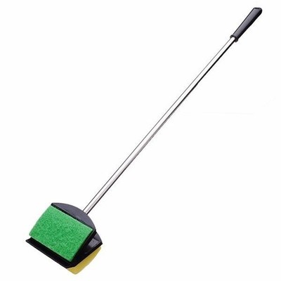 BOYU 23'' Long Aquarium Algae Scrapers Fish Tank Stainless Steel Cleaning Brush