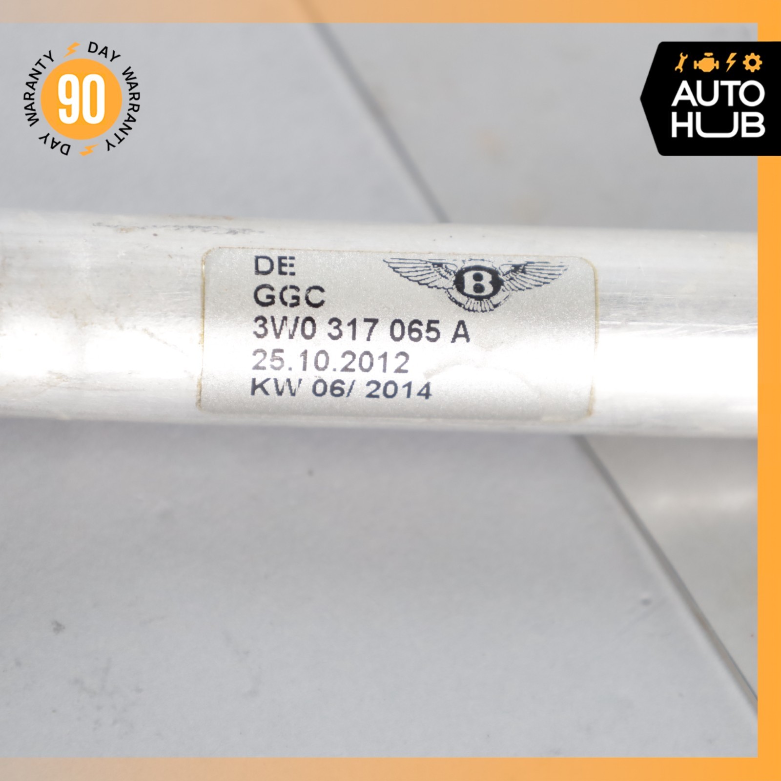 13-15 Bentley Continental GTC GT 4.0L V8 Coolant Water Hose Pipe OEM 11k