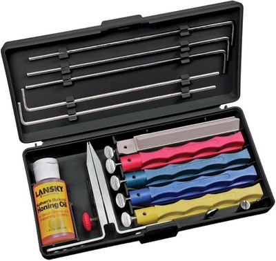 Lansky Professional Sharpening System with Coarse, Medium, Ultra Fine, and Se...