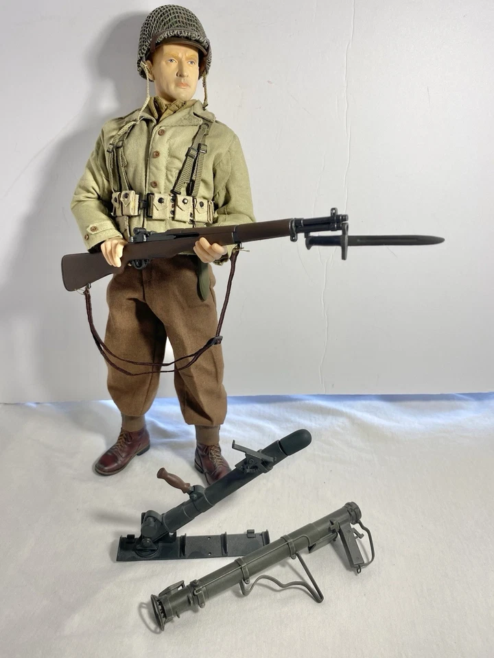 Infantería Americana Segunda Guerra Mundial: Escuadrón Mortero Bazooka 1/6 Soldado Dragón Modelos M1 Garand Foto 2 de 4