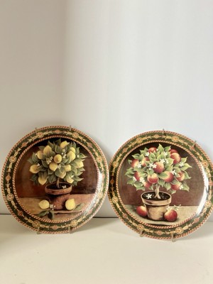   Lemons   And  Apples  Formalities Baum Bros Mediterranean Collection 8  Plate