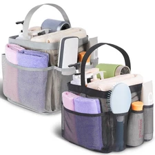 2 Pack Mesh Shower Caddy Portable for College Dorm Room Essentials, Shower Ca...
