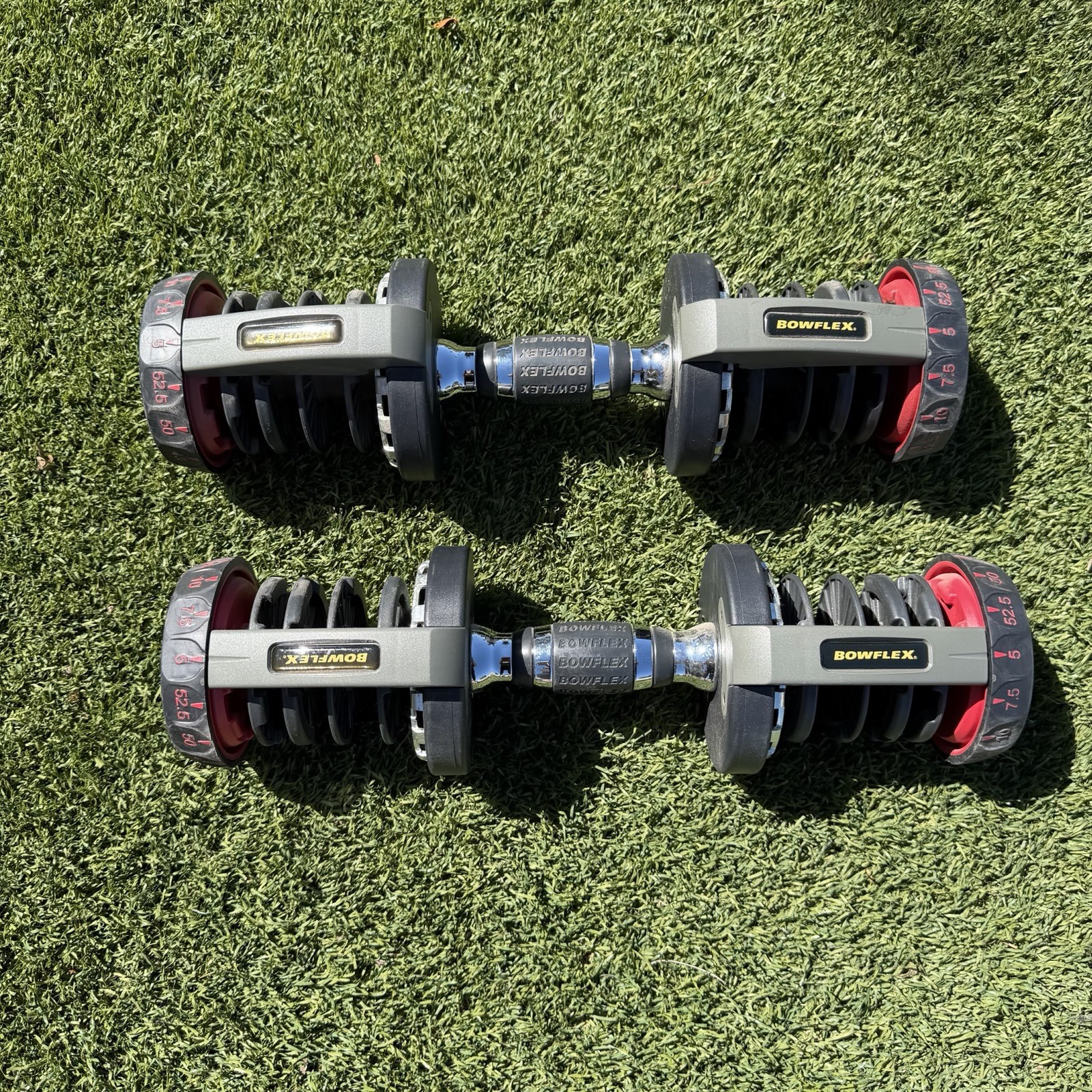 Auténtico Juego de 2 Mancuernas Bowflex SelectTech Nautilus 552 Serie 1 Sin Pesos