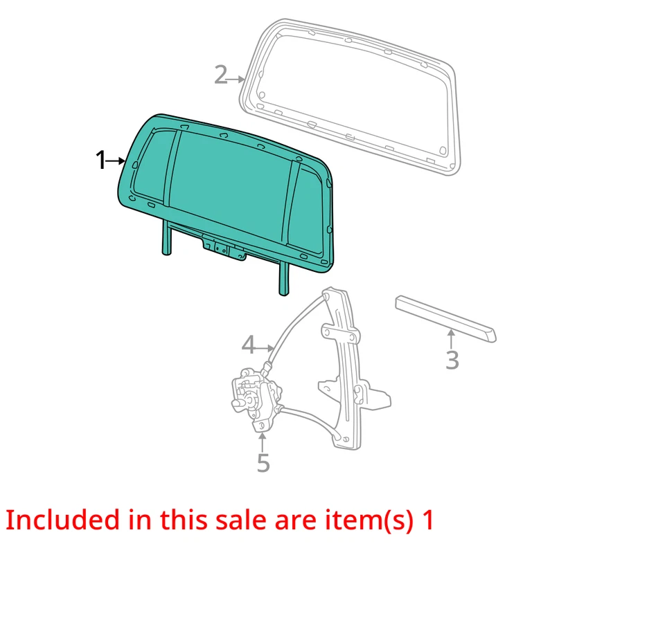 (LOCAL PICKUP ONLY) Back Glass Sport Trac Privacy Tint Assembly Fits 01-05 EXPLO Foto 3 de 4