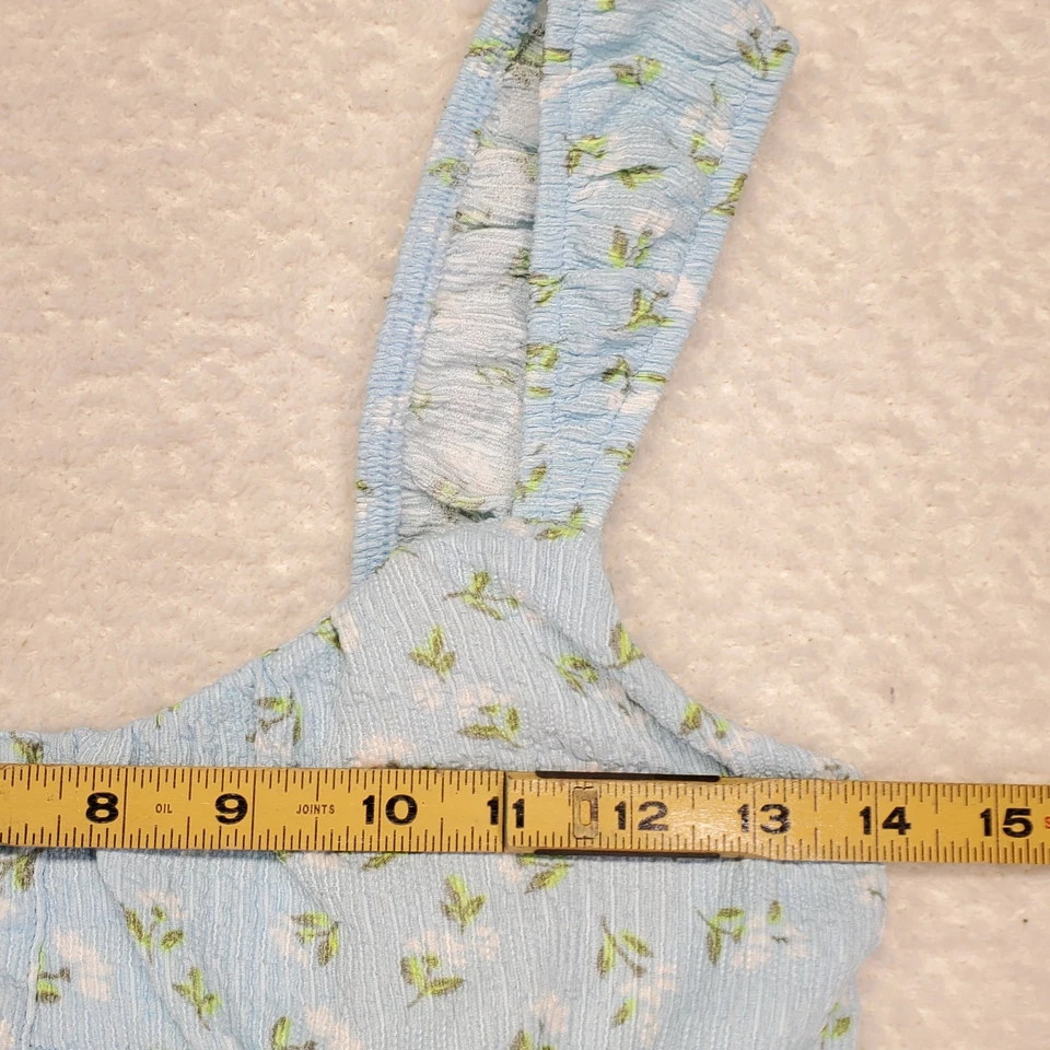 Women's Babydoll Dress XS Blue Yellow Cottagecore Y2K Padded Coquette Lot of 2 - Image 4 of 4