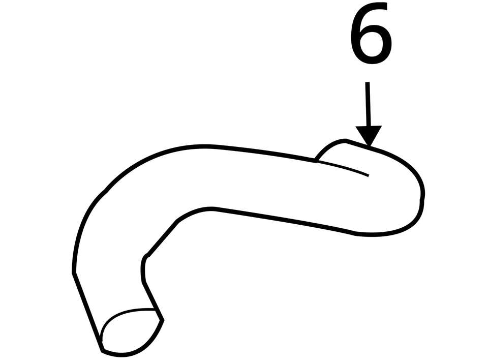 Ford Mercury Explorer 2002-2005 manguera radiador 1L2Z8260ab - nuevo OEM Foto 3 de 3