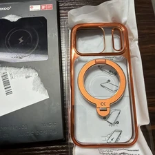 Casekoo Magicstand Case For iPhone 17 Pro Orange Glossy