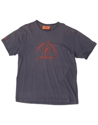 Umbro Herren Grafik T-Shirt Oberteil XL dunkelblau Baumwolle CC18