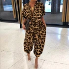 Womens Sexy Long Sleeve Solid Lace Up Jumpsuits Ladies Casual Rompers Bodysuits