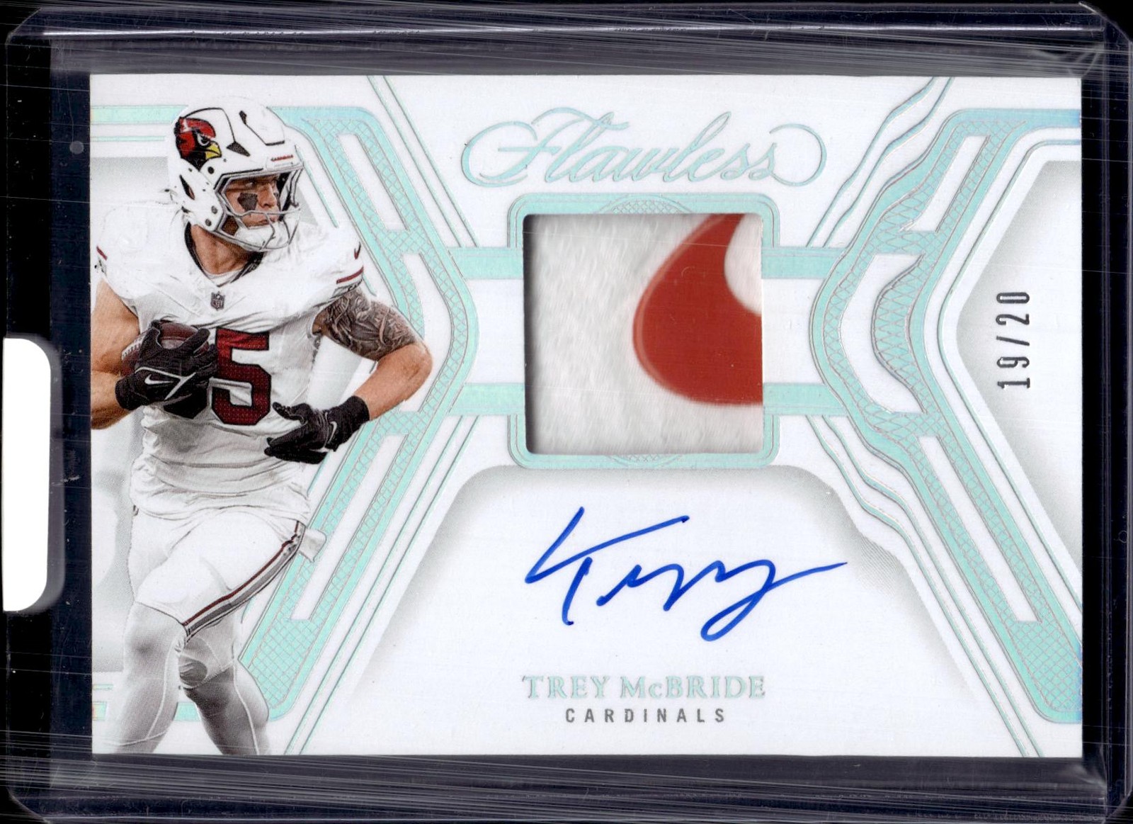 2025 Panini Flawless #SG-TME Trey McBride Patch Auto 19/20