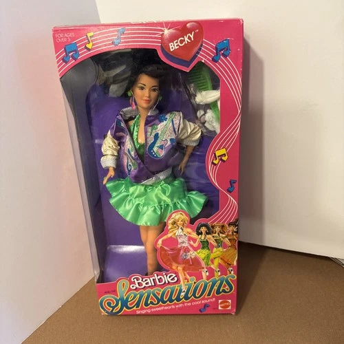 NEW VTG 1987 Barbie and The Sensations BECKY Doll Figure Pop Stars Mattel #4977