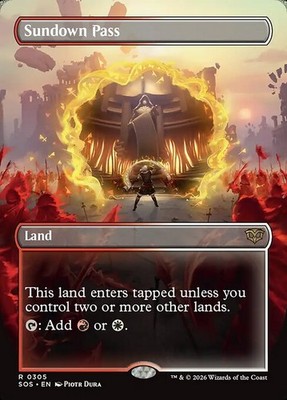 MTG SUNDOWN PASS 305 FOIL EXC - SUNTERGANG SCHRITT - SOS X EN - MAGIC