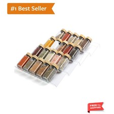 Spice Drawer Organizer 4 Tier, Acrylic Seasoning Organizer Rack, Clear Spice ...