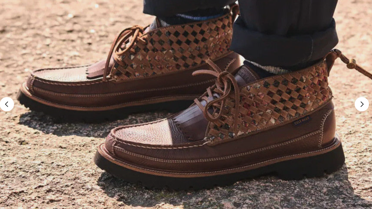 Cole Haan x Pendleton America Classic Leather Woven CHUKKA