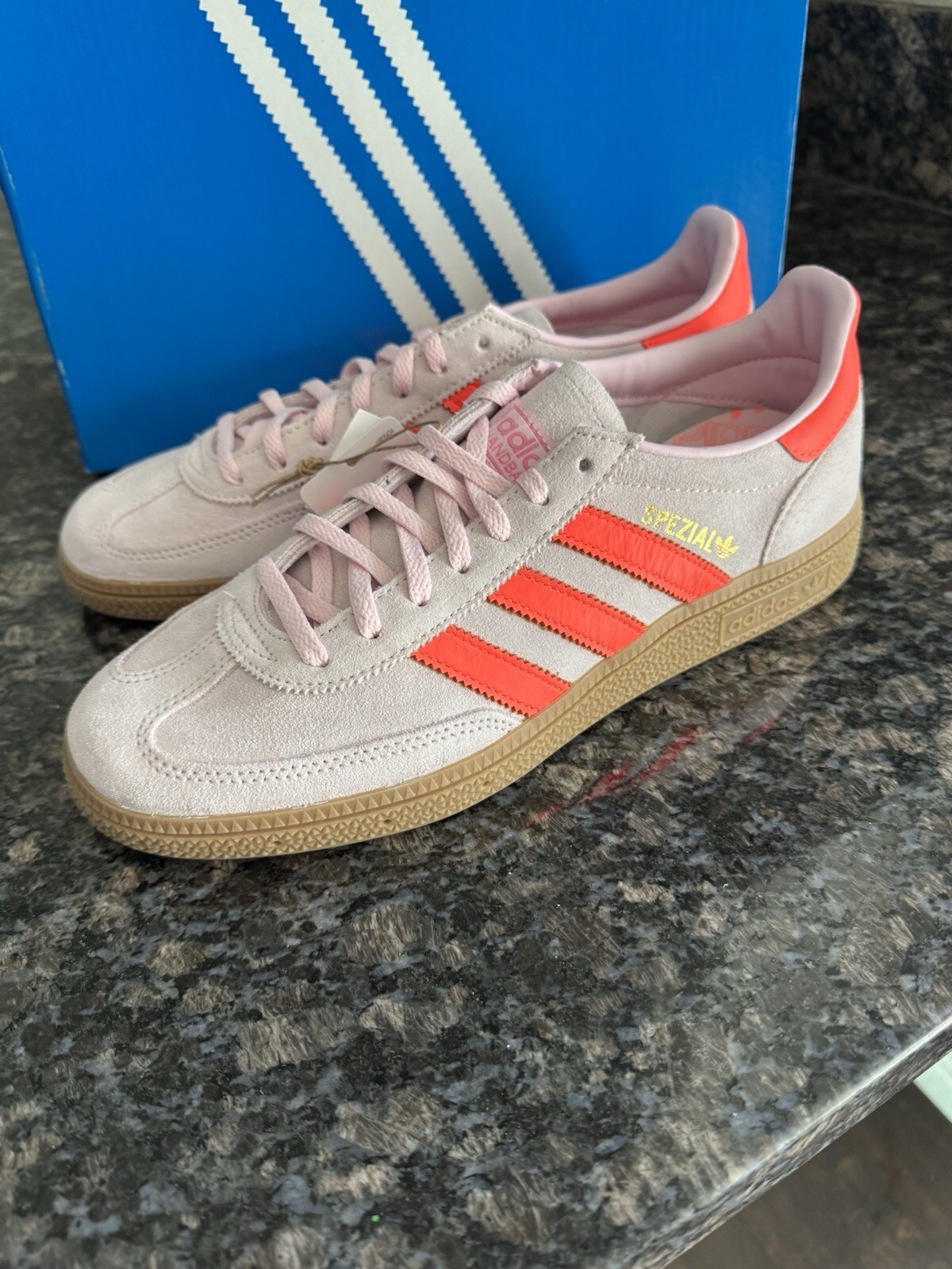 Adidas Handball Spezial "Clear Pink Orange” Colorway Women’s Sz 9 & 9.5 JS0250