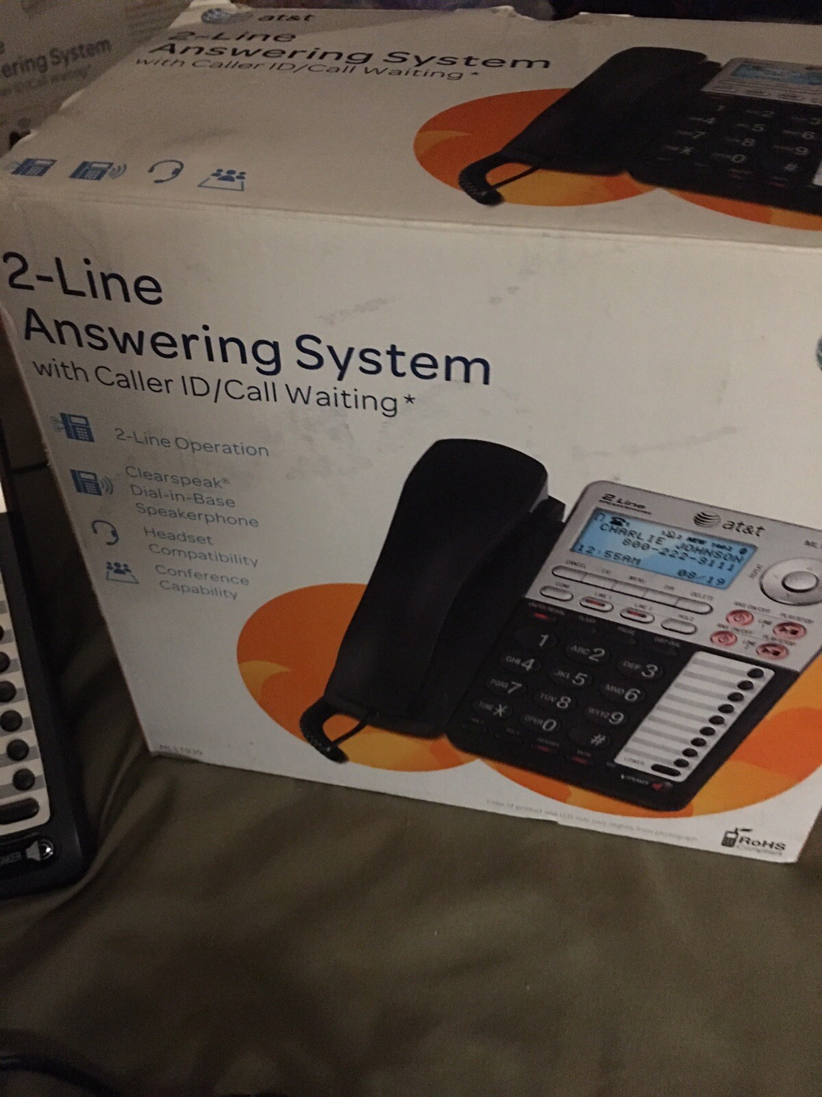 AT&T ML17939 2 Line Phone Answering System Caller ID Call Waiting ...