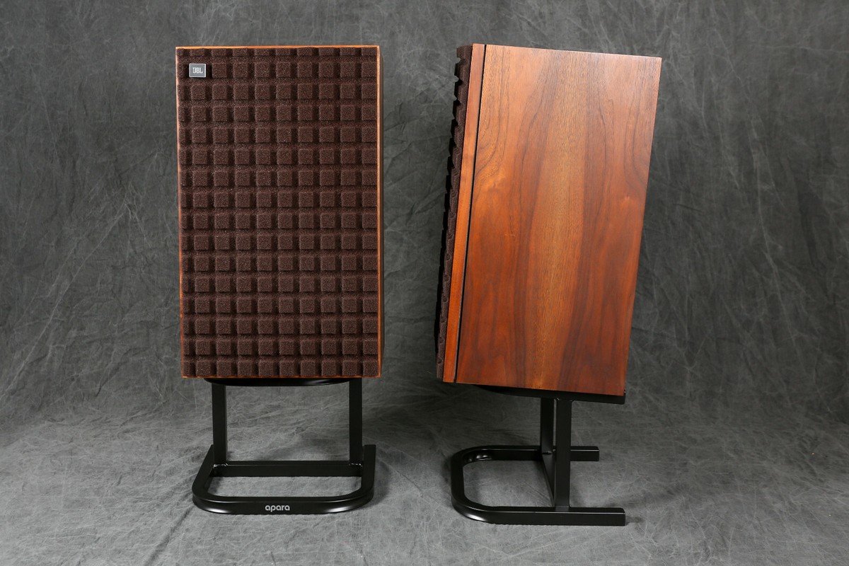 APARA™ Vintage Speaker Stands Black Powder-Coated Steel (One Pair