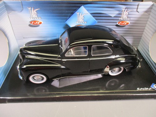 AX286 SOLIDO PRESTIGE 1/18 1:18 PEUGEOT 203 1954 REF 8145 NOIRE - Imagen 4 de 14