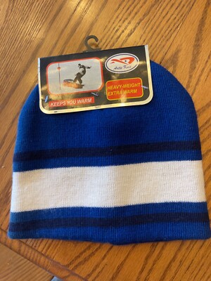 VTG ARTIE KUIT STRIPED BEANIE HAT 100% ACRYLIC *NEW WITH TAG*