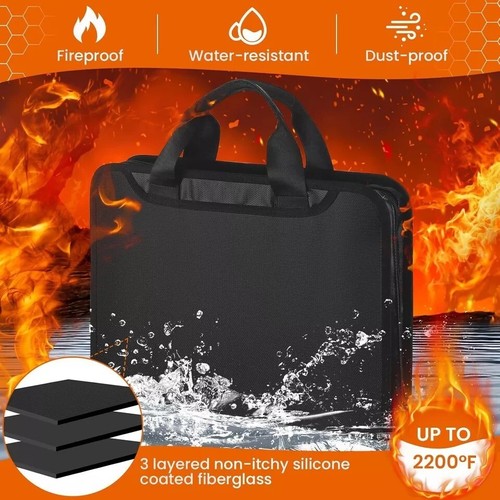 12 Pockets Accordion File Organizer Fireproof Important Document File Folder New - Picture 5 of 7