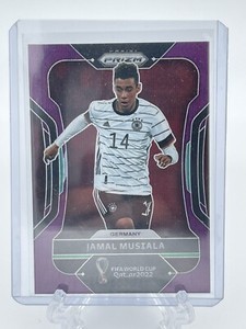 2022 Panini Prizm World Cup #108 JAMAL MUSIALA Purple Wave Prizm SP /99 GERMANY