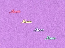 MOM  2 word die cuts scrapbook cards