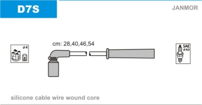 JANMOR D7S Ignition Cable Kit for CHEVROLET,DAEWOO
