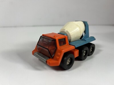 Tonka Totes, made in the USA, Cement Mixer in Orange and Blue