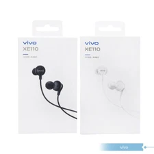 Original VIVO Official In-Ear Earphone - Black / White【3.5 mm】XE110