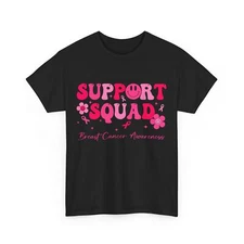 Support Squad Breast Cancer Awareness Shirt, Breast Cancer Pink Ribbon Tshirt