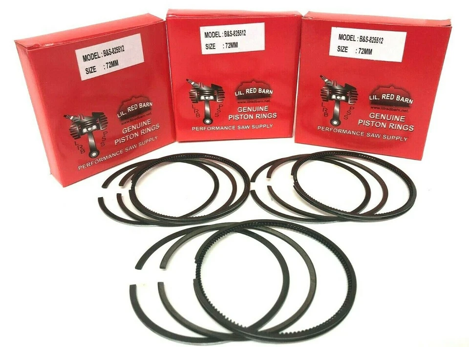 PERFORMANCE SAW SUPPLY PISTON RINGS [3] SET FITS BRIGGS & STRATTON DAIHATSU DIESEL, TORO, PART # 825512