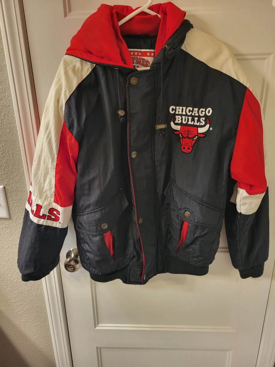 Chicago Bulls Leather Jacket  Vintage 90's NBA STARTER Jacket