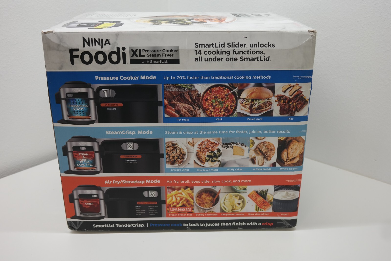 Ninja Foodi 8Qt 14-in-1 XL Pressure Cooker Steam Fryer w/ Smartlid