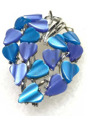 Vintage Coro Thermoset Hearts Brooch