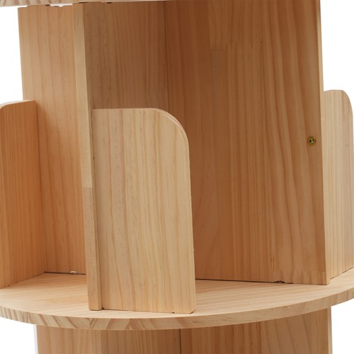 4 Tier Rotating Bookshelf Organizer Floor Standing Storage Shelf Display Rack US - Picture 7 of 12