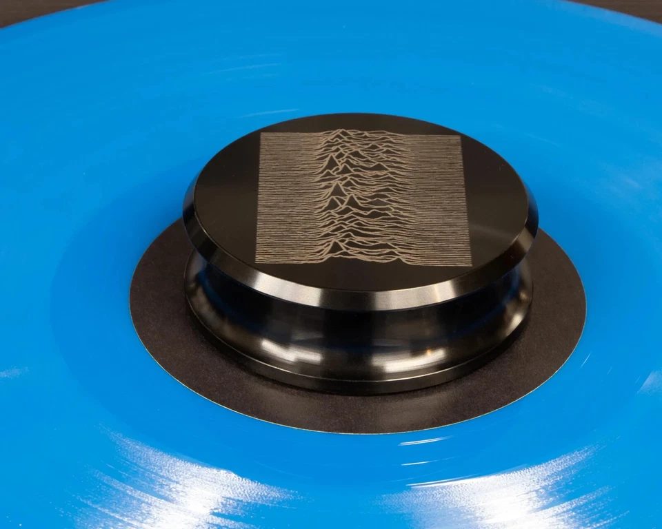 Vinyl record stabilizer weight. Pulsar Radio Emissions engraved turntable weight - Image 3 of 4