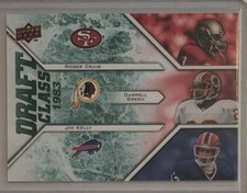 2009 Upper Deck Draft Edition #294 Jim Kelly, Roger Craig & Darrell Green Card
