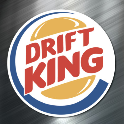 (1) Drift King car Sticker Auto Race Drift JDM Decal Euro Tuner Boost Honda NEW