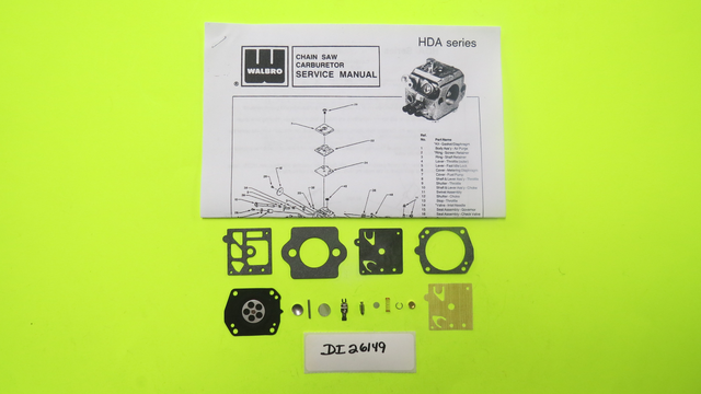 Poulan Chainsaw 2700 2800 3000 3100 3300 3350 3500 3600 Walbro Hda49 Carb Kit