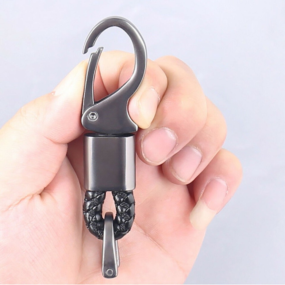 Carbon Fiber Car Key Cover Chain Remote Flip Fob For Audi A1A8 Q3 Q5