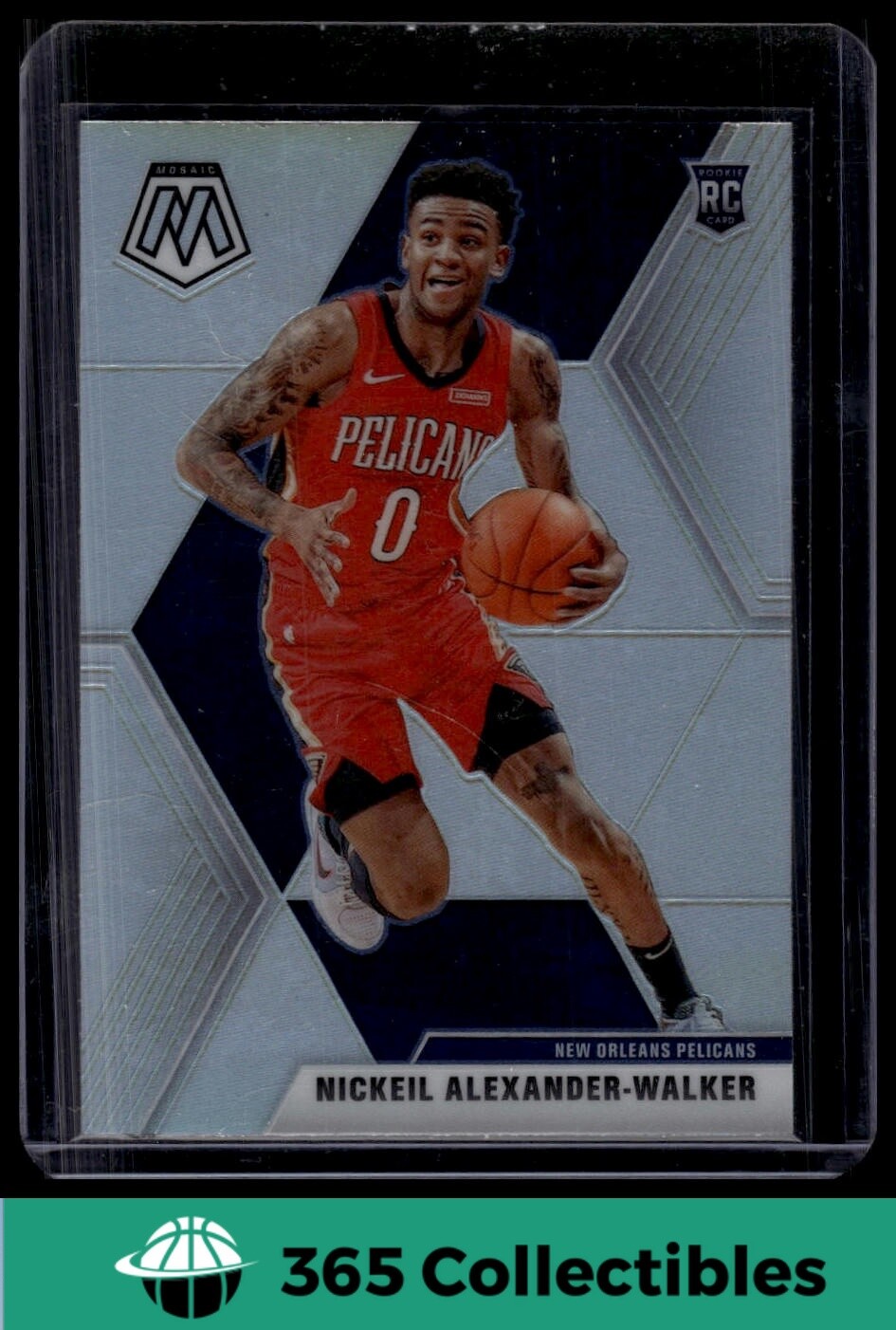 2019-20 Panini Mosaic Nickeil Alexander-Walker Silver Prizm Rookie #205 Pelicans