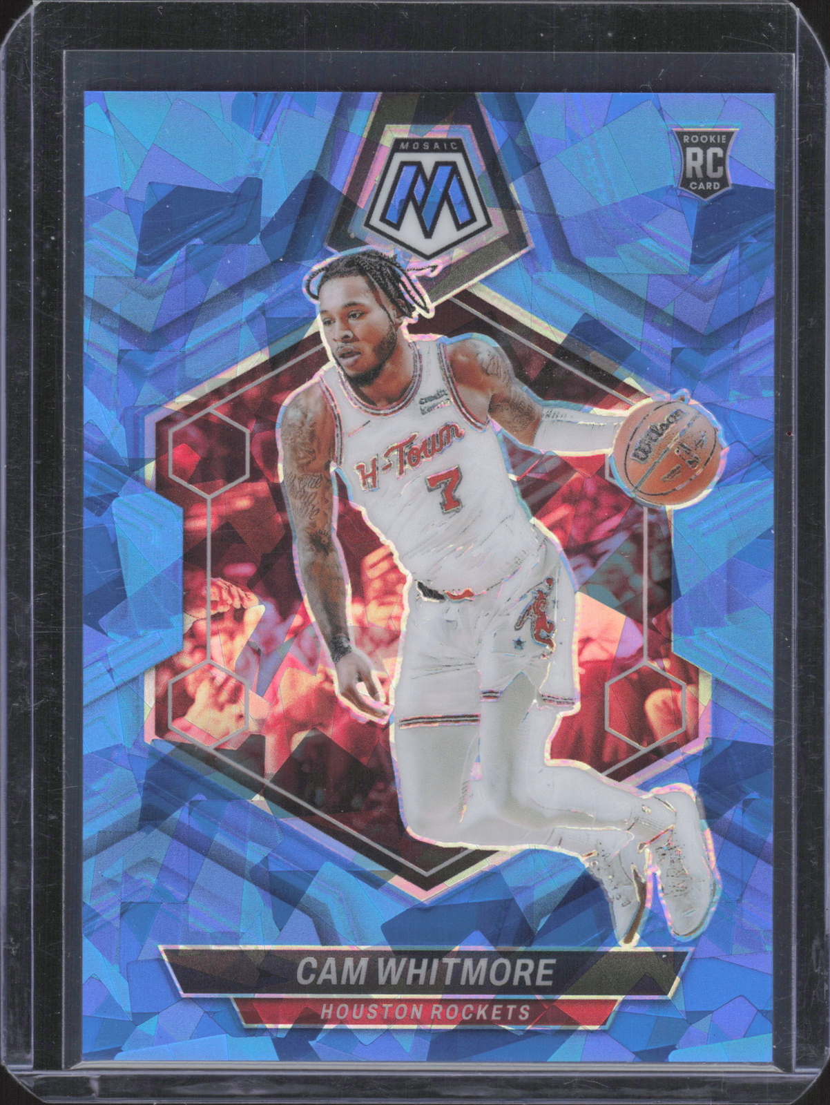 2023-24 Panini Mosaic Mosaic Ice #217 Cam Whitmore #/125