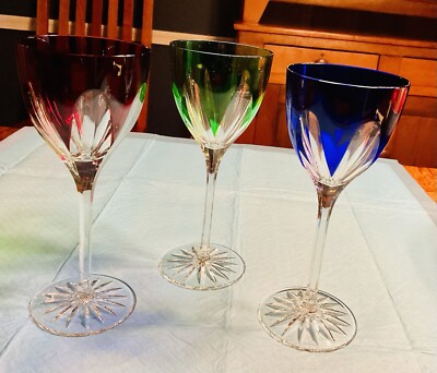 Three Large faberge Regency Water Glasses