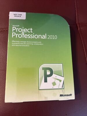 Microsoft Project Professional 2010,  NFR DVD New - Sealed Box