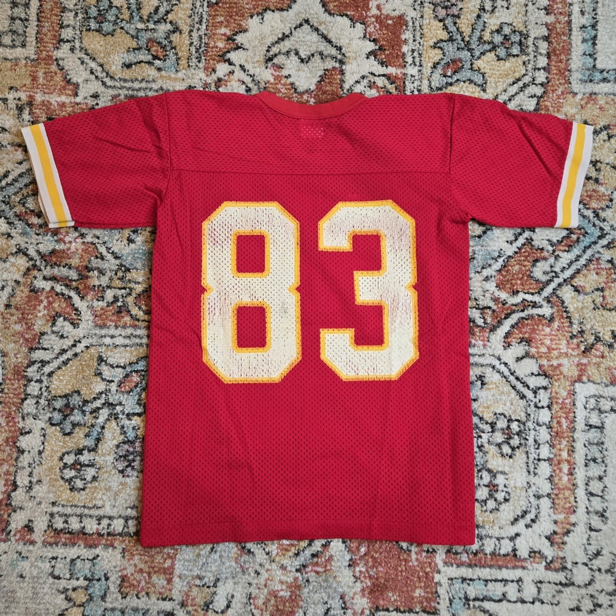 Vtg 80s Kansas City Chiefs NFL Football Jersey #83 Rawlings Youth