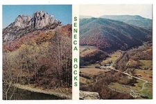 SENECA ROCKS Monongahela National Forest Name Band West Virginia Postcard Koppel