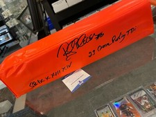 ROCKY BLEIER PITTSBURGH STEELERS SIGNED ON FIELD PYLON BECKETT AUTHENTIC