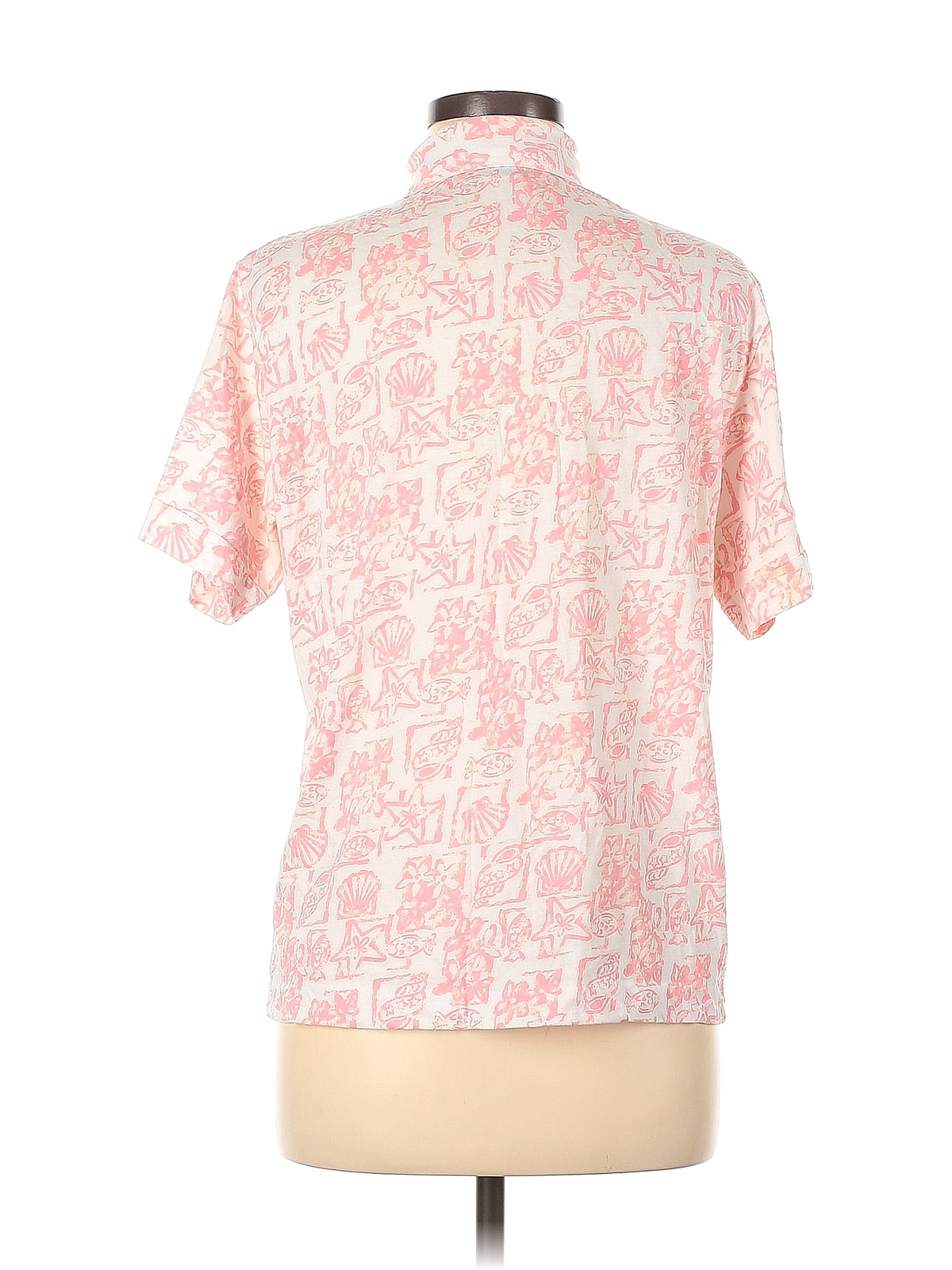 LEON LEVIN Women Pink Short Sleeve Blouse L eBay
