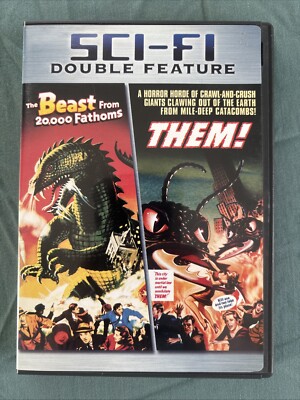 DVD of Vintage Monster Movie Sci-Fi Double Feature: Beast 20,000 Fathoms & THEM!